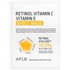 APLB Retinol Vitamin C Vitamin E Sheet Mask Maschera viso 1 pz.
