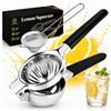 YXT&BEYOND Grande Spremiagrumi Manuale Acciaio Inox, Spremi Limone 8,5 cm di Diametro, Adatto per Ristorante, Cucina, Bar, Anticorrodente, Apto per Lavastoviglie