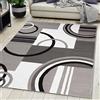 Carpeto Rugs Tappeto Moderno Salotto Grigio 80 x 150 cm a Pelo Corto