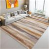 AUWUUA Tappeto moderno con stampa a righe e venature del legno, 60x150 cm, tappeto retrò lavabile per camera da letto, tappeto da corridoio per corridoio, cucina, ingresso, bagno, marrone