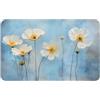 Mexpekil Tappetino da bagno antiscivolo per pavimento bagno acquerello floreale margherite fiori elegante Wildflower, 40 x 80 cm, super assorbimento d'acqua, design accogliente, lavabile in lavatrice
