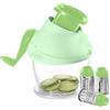 Generic Grattugia Manuale Manovella e Pressa per Formaggio 3 Rulli Acciaio Inox HM-6370