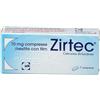 Zirtec 10 mg Cetirizina dicloridrato Antistaminico 7 Compresse Rivestite
