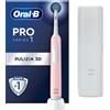 Oral-B Pro Series 1 Spazzolino Elettrico Ricaricabile Rosa con 1 Testina + 1 Custodia da Viaggio