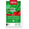 Ortis Frutta e Fibre Forte Integratore Per Il Transito Intestinale Pigro Occasionale 24 Compresse