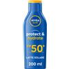 Nivea Sun Latte Solare Protect&Hydrate SPF50+ Crema Idratante 48h 200 ml