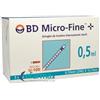 Bd micro-fine BD Siringa Per Insulina 0,5 ml 29g 12,7 mm 30 pezzi