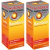 Nurofen Febbre e Dolore Bambini 100 mg/5 ml BIPACCO Ibuprofene Sospensione Orale Fragola 2x150 ml