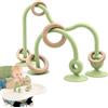 AiTuiTui Giocattolo Sensoriale in Silicone con Ventosa per Neonato 6-12 Mesi, Gioco Interattivo da Tavolo o Seggiolone per Bambini 7 8 9 10 Mesi, Giocattolo Educativo per con Anello di Legno (verde)
