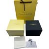 ROUREOX Set Scatola Orologi Imballaggio Completo Borsa Trasporto Cartone Esterno Custodia Legno Blu per Longines Master Collection