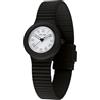 HIP HOP Orologio HWU1328 DONNA NUMBERS COLLECTION quadrante MONO-COLORE BIANCO movimento SOLO TEMPO - 3 LANCETTE QUARZO e CINTURINO SILICONE NERO