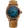 NIADI Steeldive, orologio da uomo meccanico automatico in bronzo, quadrato, NH35, quadrante luminoso, retrò, impermeabile, V 2, Retro