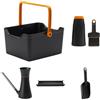 FISKARS Pala per la Semina con Spazzola + Fiskars Tappeto per la Semina + Fiskars Pala Manuale + FISKARS Cassetta di stoccaggio per attrezzi + Fiskars Annaffiatoio 1.2 L