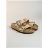 BIRKENSTOCK ARIZONA NEW BEIGE SUEDE LEATHER EMBOS Sandali Unisex