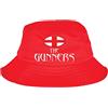 Tipolitografia Ghisleri Cappellino Bucket Rosso The Gunners Tifosi Calcio Inglese