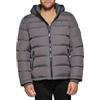 Tommy Hilfiger Piumino classico da uomo con cappuccio (taglie regolari e grandi e alti) piumino alternativo cappotto, Carbone, XX-Large Alto