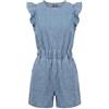 HIFI7 Jumpsuit Donna Elegante senza maniche Tuta Casual Salopette Estiva Corta Spiaggia pantaloncini Tutina (Blu, L)