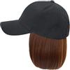 Hoite Cappello E Parrucca Integrati, per Berretto da Baseball da Donna con Parrucca Sintetica per Capelli Corti, Accessorio di Moda