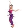 YXYjLb Gonna Con Frange For Danza Latina, Top Corto + Pantaloni, 2 Pezzi, Abbigliamento Da Ballo Da Competizione, Costume Da Spettacolo Teatrale Con Nappe For Sala Da Ballo Salsa Tango