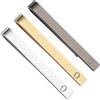 PATIKIL 3Pcs Fermacravatte Per Uomini, Lettera O In Acciaio Inossidabile, Set Di Clip Per Cravatte Con Scatola Regalo Per Matrimonio Festa Del Papà, Argento/Oro/Nero