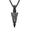 REDSUN Collana con ciondolo a forma di martello di Thor, a forma di freccia vichinga, in argento Sterling 925, con ciondolo a forma di croce vichinga, amuleto celtico, gioiello per uomo, figlio