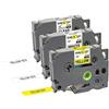 Yellow Yeti 3 Cassette Nastri Laminati TZe-131 TZe-231 TZe-631 nero su trasparente nero giallo 12mm x 8m Etichette compatibili per Etichettatrici Brother P-Touch PT-1000 H100R H100LB H107B H110 D600VP