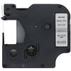 BROVACS - Nastro per etichette nero su argento compatibile per DYMO D1 45022, 12 mm, confezione da 1, OPA2222