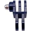 Generico Compatibile con GoPro il set di giunti di montaggio di conversione a 3 vie con braccio corto lungo regolabile(Length Short Mount)