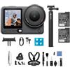 DJI Osmo Action 6 Combo Capture More, fotocamera sportiva con sensore quadrato da 1/1,1″, apertura variabile (Custodia+Pellicola protettiva+ Luce di riempimento)