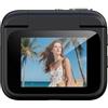 EaseSunny Videocamera HD Y360Action, fotocamera sportiva 4K con display flip-out con imbracatura per il petto per video di ciclismo e paracadutismo a 360 gradi, nero (nero 32G)