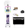 XHSOHTD Photo Booth portatile compatibile con tutti i modelli di iPad e fotocamere, 2 in 1, supporto portatile per selfie con custodia da volo, per compleanni, matrimoni ed eventi (macchina + set completo)