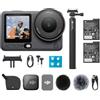 DJI Osmo Action 6 Combo Capture More, fotocamera sportiva con sensore quadrato da 1/1,1″, apertura variabile (Set da ciclismo 6 pezzi + set di schede di memoria)