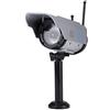 ASHATA Telecamera Fittizia, Telecamera di Sicurezza Fittizia LED Telecamera di Sicurezza Falsa, Impermeabile Fotocamera Falsa/Fittizia a Energia Solare per Uso Interno ed Esterno Argento