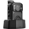 OPFVUJIKX Telecamera indossabile, B4K5 4K Body Cam IP68 GPS Worn Camera 128GB Police 2160P Video Recorder Dock di ricarica Night Vision per la sicurezza e il lavoro