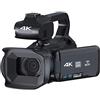 LLOOPK Videocamera, 18X Zoom 4K Camcorder Fotocamera digitale for fotografia Live Streaming Schermo da 4 pollici Webcam Videocamera 64 MP Registratore(32G SD Card,Standard)