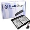 Trade-Shop Batteria agli ioni di litio ad alte prestazioni 1250 mAh per Navman 720 iCN 750 iCN620 iCN720 iCN750 iCN550 iCN-N20 iCN-N40i iCN-N60i iCN 330 iCN 510 iCN520 iCN530 iCNN60. i iCN330 S-30 S-50 S-70 S-80 S-90 S-90i.
