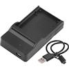 Culnflun Caricabatterie USB, adattatore di alimentazione USB compatto, caricatore da muro portatile En el5 con cavo indicatore LED per batteria della fotocamera digitale