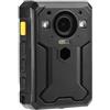 OPFVUJIKX Telecamera indossabile, BC607 Body Worn Camera 4G WIFI GPS HD 1440P Trasmissione in diretta in tempo reale Funzione interfono, impermeabile IP67 per la sicurezza e il lavoro(4G WIFI GPS 32GB)