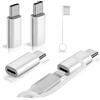 Puur House Confezione da 4 adattatori da Lightning a USB C per iPhone 15/15 Pro Max 16/16 Pro Max, Samsung S22,23,24, Google Pixel 9 Pro, Apple Lightning a USB C, supporta ricarica e trasferimento dati, non per