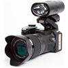 LLOOPK Videocamera, Fotocamera DSLR professionale con zoom ottico 24X for la fotografia Messa a fuoco automatica Videocamera digitale HD 1080P a tre lenti da 33 MP for esterni(No SD Card,With Flashlight)