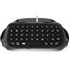 Zerone Mini Tastiera Bluetooth Chatpad per 4, PRO, Controller Slim Tastiera Chat Chat Chat con Cavo di Alimentazione USB, Nero