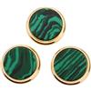 Kodxylytix 3 Pz/set Tromba Finger Buttons Tromba Cap Viti Parti di Strumento Stile 2 malachite