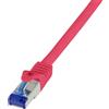 LogiLink Professional C6A104S Cavo patch LogiLink Ultraflex, Cat.6A, S/FTP, 15 m, rosso