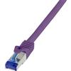 LogiLink Professional C6A119S Cavo patch LogiLink Ultraflex, Cat.6A, S/FTP, 20 m, viola