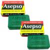 ALIBOOSTER ASEPSO Original - Set di 2 saponi da 80 g (2 x 80 g), igiene quotidiana per mani e corpo, antiodori, schiuma rapida, risciacquo facile