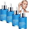 SURDVAS GHK-Cu Siero peptide di rame con acido ialuronico per un viso anti-invecchiamento, booster al collagene, siero idratante e rassodante con collagene idrolizzato per pelle liscia e folta (4 pezzi)