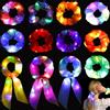 KOHRIUK 12 Pezzi Scrunchies Capelli LED,Elastici al Neon con 3 Modalità di Luce, Elastici Luminosi per Ragazze e Donne, per Capodanno, Halloween, Carnevale