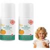 Generico Deodorante per Bambine e Ragazze, Lenitivo e Idratante, Protezione Delicata contro Sudore e Odori, Freschezza e Comfort (2PCS)