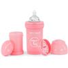 Twistshake Biberon Anti-Colica con Contenitore per Latte in Polvere e Miscelatore - 180ml, Capezzolo Simile al Seno in Silicone a Flusso Medio, Senza BPA | Adatto per Neonati (0+) | Rosa Chiaro