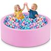 Aunekiv 120 x 35 cm vasca per palline in schiuma Palline non incluse, rosa per ragazzi e ragazze da 1 a 3 anni